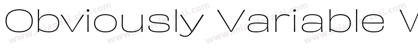 Obviously Variable Wide Bold ltali字体转换